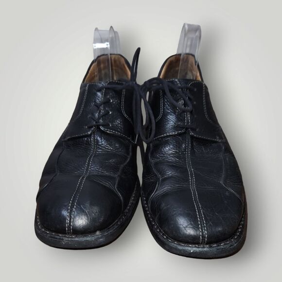 Johnston & Murphy Shuler Bicycle Oxfords Leather 20-7222 Black Lace up 10 - Picture 4 of 15